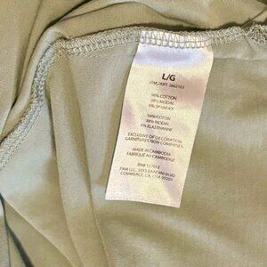 Banana  Republic Sage Green V Neck Cotton T Shirt Size L